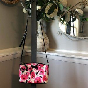 Kate Spade Pink Floral Crossbody Purse